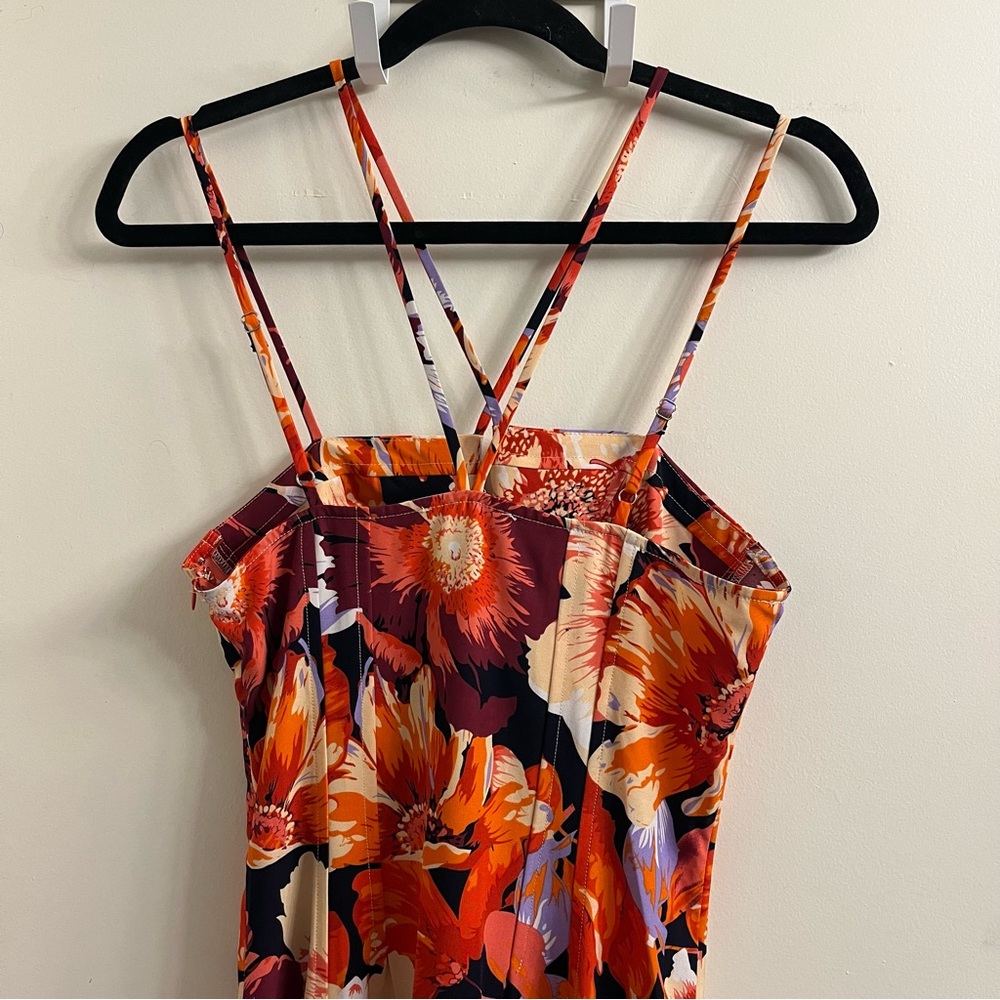 Lulu’s Boldest Blooms Strappy Floral Midi Dress Small - Picture 6 of 10